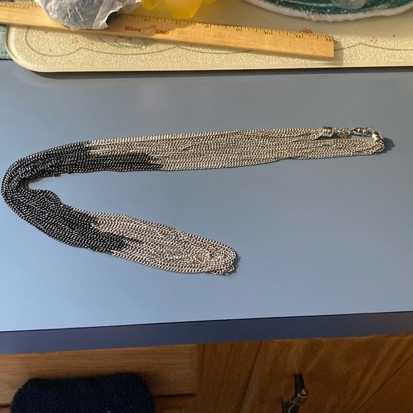 Long two tone necklace - Picture 1 of 6